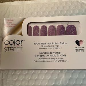 Brand new color street 100% real nail polish strips.